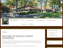 Tablet Screenshot of garfieldcourts.com